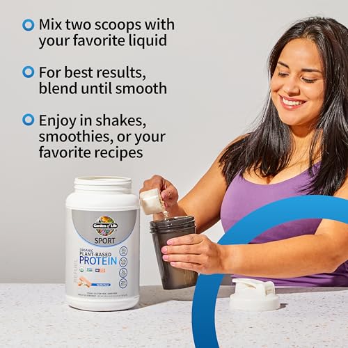 Garden of Life Organic Vegan Protein Powder with Probiotics, BCAAs, NSF Certified, Gluten Free & Sport, Non GMO, Sport Protein Powder, 19 Servings, Vanilla