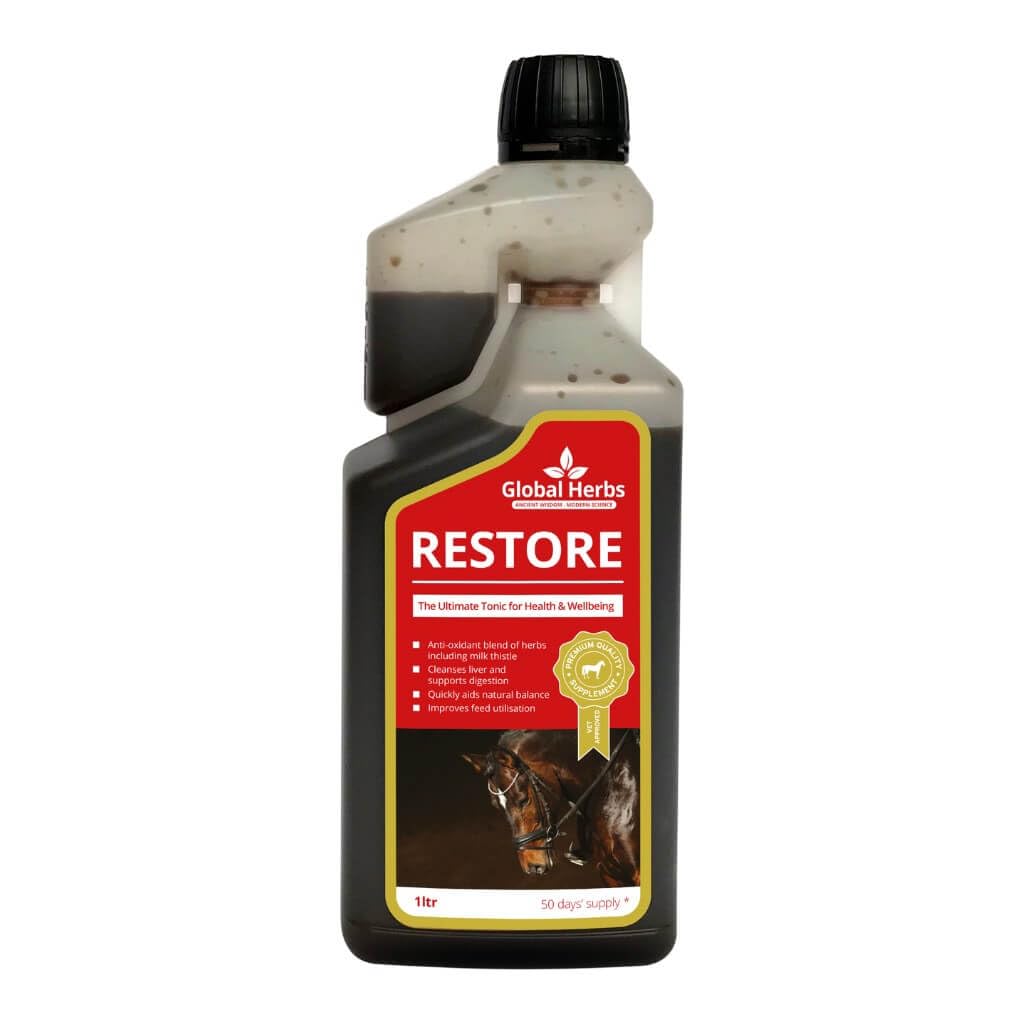 Global Herbs Restore Liquid Equine Fast-Acting Liver & Detox Support 500ml