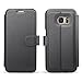 TANNC Galaxy S7 Case Flip Leather Wallet Phone Case [Layered Dandy] - [Card Slot][Flip][Wallet] - for Samsung Galaxy S7 Devices - Black
