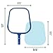 SplashTech Plastic Pool Skimmer Net, 17 x 11 Small Skimmer Head - Pool Net Skimmer Head for Standard 1.25