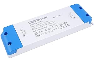 VARICART 12V 60W 5A LED Driver, 100V-130V AC to 12V DC Constant Voltage LED Power Supply, Ultra Slim Low Voltage Transformer 
