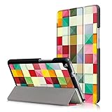 YSMILE Huawei Mediapad M3 Lite 8.0 Case - Slim Light Weight Smart Shell Stand Case Cover for Huawei Mediapad M3 Lite 8.0 inch 2017 Tablet (Magic cube)