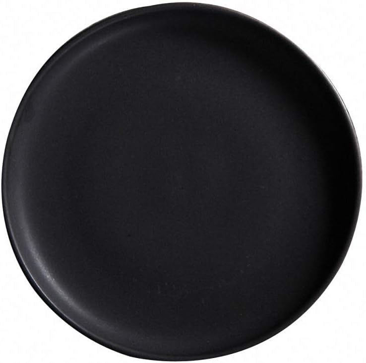Classic Pure Color Matte Porcelain Dinner Plates Appetizer Steak Dish Dessert Salad Plate Ceramic Breakfast Serving Tray Fruit Platter Wedding Plate Dinnerware for Spaghetti/Pizza, Black