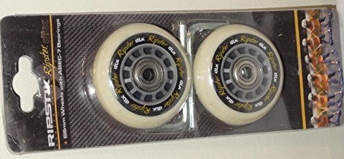 Razor Mini Ripstik RIPSTER DLX Replacement Wheel Set, Gray 68mm with ABEC-7 Bearings- Genuine RAZOR Replacement Parts