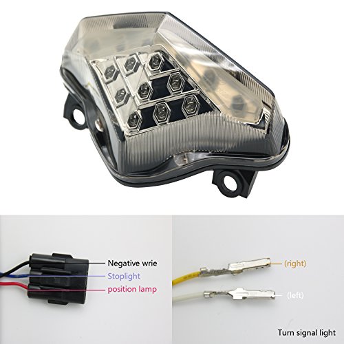 image for TAIL LIGHTS BSK Integrated 15 LED Tail Light Rear Turn Signal Lamp for