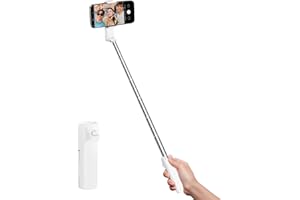 Selfie Stick for iPhone, Extended Portable Selfie Stick, Wireless Remote, Adujustable, Compact Phone Tripod for Photograph, V