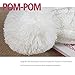 Women's Winter Beanie Warm Fleece Lining - Thick Slouchy Cable Knit Skull Hat Ski Cap(White pom Beanie+Gloves)