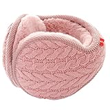 Unisex Winter Earmuffs Knit Ear Warmers for Women Foldable