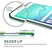 Galaxy S6 Edge Case, TILL(TM) Ultra Slim 3 Color Hybrid Impact Anti-slip Shockproof Soft TPU Hard PC Bumper Extra Front Raised Lip Case Cover for Samsung Galaxy S6 Edge S VI Edge G925 [Green]