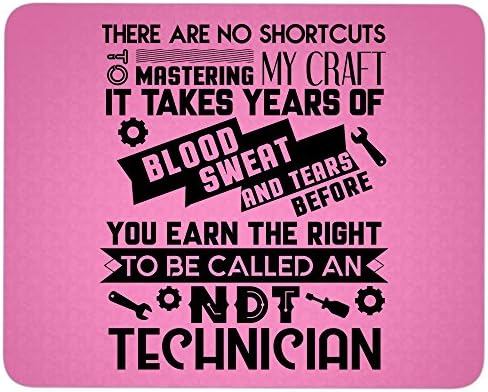I'm A Technician great gift idea Mousepad, I'm An NDT Technician Mouse Pad (Mouse Pad - Hot Pink)