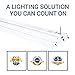 Hyperikon Linkable LED Shop Light 4FT Double Tube 40W (100W Eq) 4000K, 4000Lm, Frosted Cover, Energy Star & DLC, Linkable Integrated Double Fixture For Workshop Garage Basement - 1 Pack