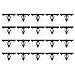 Partsam 20 pcs Bumper Fender Clips Nylon Retainer Plastic Rivet for Jeep JK 68039280-AA