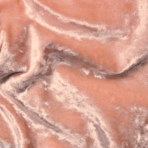 Light Orange Ice Velvet Panne FABRIC by the Yard - (Skating Costume Dress)