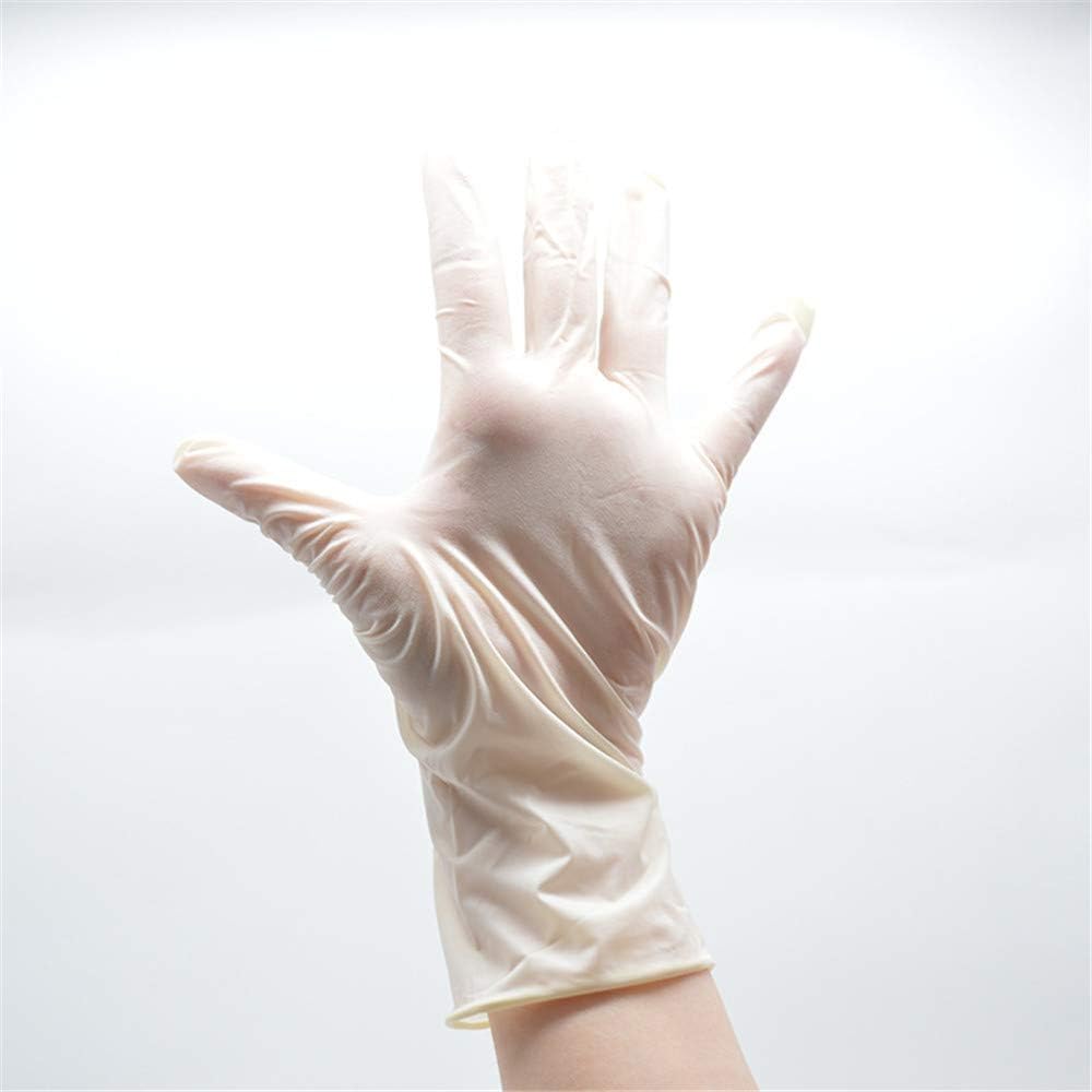 100/box Disposable Latex Rubber Inspection Gloves Surgery Dental Medical Laboratory Beauty Salon   M
