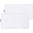 Waterproof Bassinet Mattress Pad Cover Compatible with Graco My View 4 in 1 Bassinet, 2 Pack, Ultra Soft Viscose Made from Bamboo Terry Surface, Breathable and Easy Care