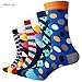 New Styles Men's colorful combed cotton socks wedding gift socks (6pairs/lot )