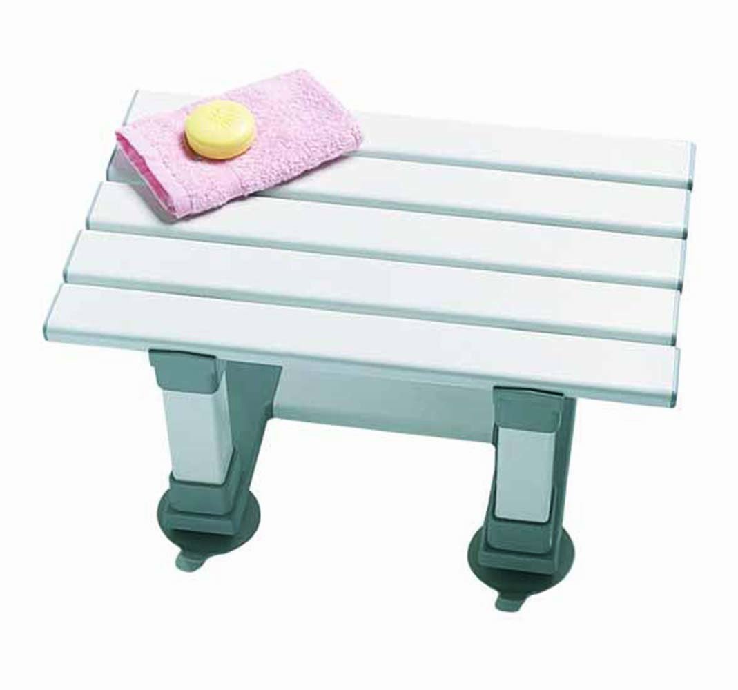 Aidapt Plastic 12" Slatted In Bath Seat with Suction Cups