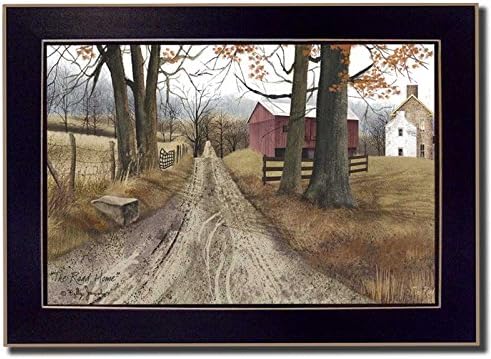 "The Road Home" By Billy Jacobs, Printed Wall Art, Ready To Hang Framed Poster, Black Frame