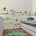 Amaonm Removable Cute Cartoon Kids Room Wall Decal DIY Vinyl City Car Circled Curved Road Wall Stickers Decor for Children Babys Bedroom Studyroom Playroom Nursery Room School (A+B)