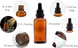 Yizhao Amber Glass Dropper Bottles 50ml 6Pcs with Glass Pipette Anti Theft Cap view 7