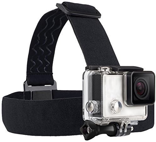 Adjustable Head Mount Strap Compatible with Gopro Hero 13 12 11 10 9/AKASO EK7000 Brave 4 Brave 7/Dji Osmo Action 5 Pro/Dji Osmo Action 4/WOLFANG/Surfola/APEXCAM/SJCAM Action Camera Elastic Headband