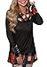 Gemijack Womens Cowl Neck Sweatshirt Pullover Hoodie Shirts Long Sleeve Plaid Raglan Tunic Tops