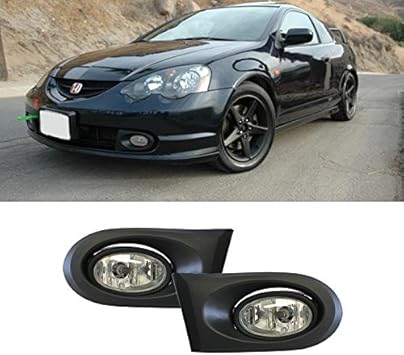 Amazon Com Autocat One Pair Fit 02 04 Acura Rsx Dc5 Jdm Clear Lens Driving Fog Lights Bulbs Switch Wiring Pair Automotive