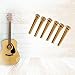 Amadget Guitar Bridge Pins 6pcs Brass Endpin for Guitar With Guitar Bridge Pin Puller