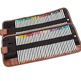 Taotree 72 Colored Drawing Pencils Marco Raffine Art Coloring Pencils Supplies with Portable Canvas Pencil Wrap Pouch for Artist Sketch Drawing