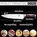 Kacebela Kitchen Chef knife, 8 Inch Chefs Knife with Sharp Edge Ergonomic Handle, High Carbon Stainless Steel Knife for Home Kitchen & Restaurant