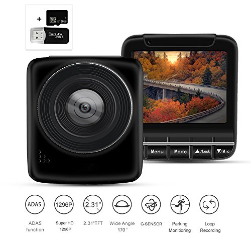 Dash Cam FHD 1080p 60fps Super Night Vision Car Camera DVR 2.3