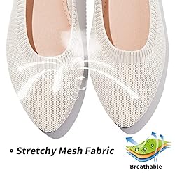 BABUDOG Women's Mesh Flats Shoes Pointed-Toe Dress