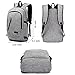 FLYMEI Laptop Backpack, Waterproof Backpack with USB Charging Port