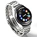Valkit Compatible Gear S2 Bands Solid Stainless Steel Watch Band Metal Straps Business Sport Wristband Bracelet with Adapter Connector Replacement for Samsung Gear S2 SM-R720/730, Silver, Small