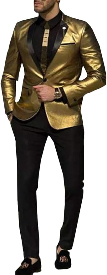 Saco dorado hombre Clearance