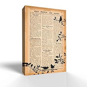 Canvas Wall Art Vintage Newspaper Pictures Home Wall Decorations for Bedroom Living Room Paintings Canvas Prints Framed - 12x18 inches