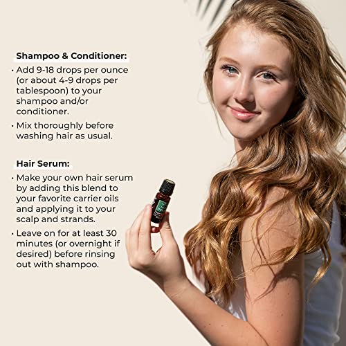 Plant Therapy Hair Therapy Blend & Serum Set Strengthen, Repair and