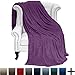 Bare Home Fleece Blanket - Twin/Twin Extra Long - Ultra-Soft Lightweight for Bed, Sofa, and Couch - Luxury Microplush - Cozy Warm Blanket (Twin/Twin XL, Plum)