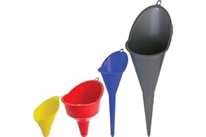 FloTool 10712MX4 Super Quad Funnel for Oil, Lubricant and Other Fluids, 4pk