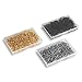 Officepal Bulk Safety Pins for Clothing, Quilting, Crafting – Small 0.83” Stainless Steel Pear Shaped Gourd Pins in Box, 750ct Sewing Supplies（Assorted）