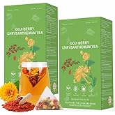 Goji Berry Chrysanthemum Tea, Dandelion Wolfberry Tea for Liver Health, Liver Detox Clear the Liver and Improve Eyesight 150g(1box,15 Bags) (2)