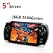 Blue Mars Quality Handhelad Game Console 5 Inch Screen 16GB with 1800 Classic Games, Durable Battery, Nice Gift Choice for Children