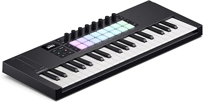 Novation Launchkey Mini 37 MK4 Portable USB MIDI Keyboard Controller with DAW