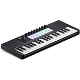Novation Launchkey Mini 37 MK4 USB MIDI Keyboard Controller | USB-C, 37 Mini Synth-Action Keys, 16 Pads with Polyphonic Aftertouch, OLED Display, Scale and Chord Modes, Arpeggiator, MIDI