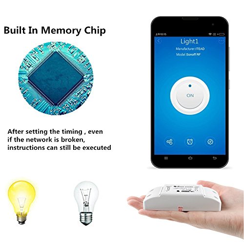 image for WIFI Switch, OXOQO Wireless Remote Timer Control Compatible with House