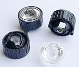 led world 20 pcs 60 Degree Lens with Black Holder for 1W 3W High Power LED