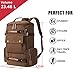 Travel Bags for Men, Yousu Travel Duffel Canvas Backpack Bag Casual Vintage Daypack Rucksack Coffee