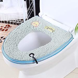 Yuzhijie Toiletzitkussen met dikke toiletbedekking toiletbril rits toilet, 1