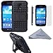 S4 Mini Case, Wisdompro 2 Piece in 1 Dual Layers Heavy Duty Hard Soft Hybrid Rugged Protective Case with Foldable Kickstand for Samsung Galaxy S4 Mini (NOT S4 Fit)