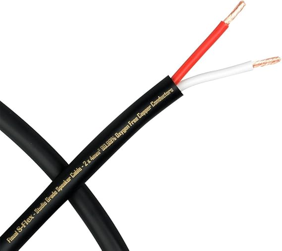 Fisual SFlex Studio Grade Black Speaker Cable 2 x 4mm Amazon.co.uk